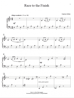page one of Race To The Finish (Educational Piano)