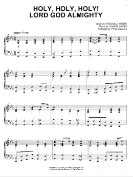page one of Holy, Holy, Holy! Lord God Almighty [Classical version] (arr. Phillip Keveren) (Piano Solo)