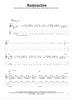 page one of Radioactive (Guitar Tab)