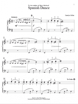 page one of Spanish Dance (Educational Piano)