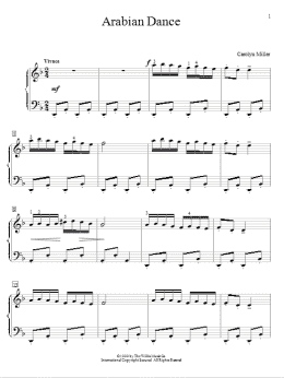 page one of Arabian Dance (Educational Piano)