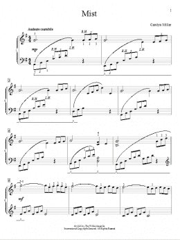 page one of Mist (Educational Piano)