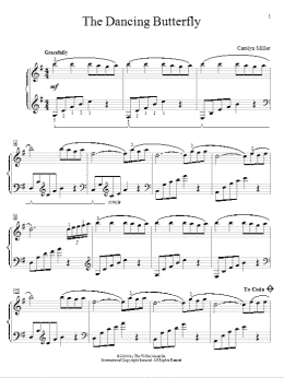 page one of The Dancing Butterfly (Educational Piano)