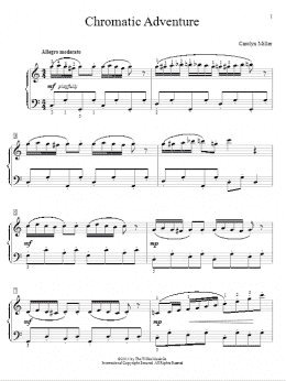 page one of Chromatic Adventure (Educational Piano)