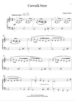 page one of Catwalk Strut (Educational Piano)