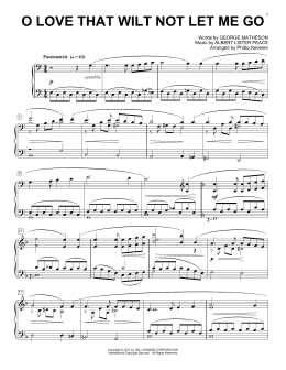 page one of O Love That Wilt Not Let Me Go [Classical version] (arr. Phillip Keveren) (Piano Solo)