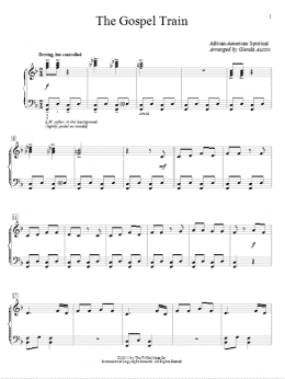 page one of The Gospel Train (Educational Piano)