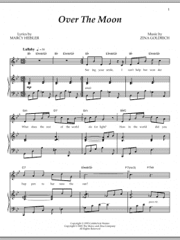 page one of Over The Moon (Piano & Vocal)