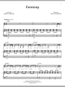 page one of Faraway (Piano & Vocal)