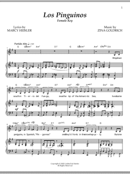 page one of Los Pinguinos (Female Key) (Piano & Vocal)