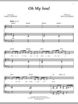 page one of Oh My Soul (Piano & Vocal)