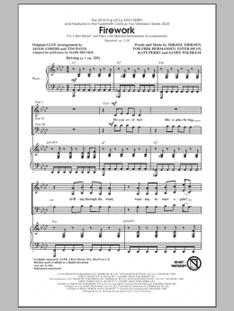 page one of Firework (3-Part Mixed Choir)