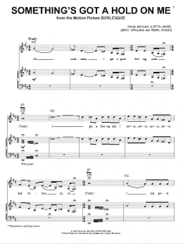 page one of Something's Got A Hold On Me (Piano, Vocal & Guitar Chords (Right-Hand Melody))