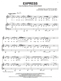 page one of Express (Piano, Vocal & Guitar Chords (Right-Hand Melody))