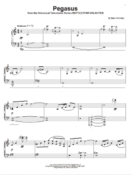 page one of Pegasus (Piano Solo)