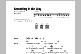 page one of Something In The Way (Guitar Chords/Lyrics)
