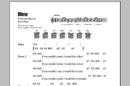 page one of Blew (Guitar Chords/Lyrics)