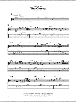 page one of The Champ (Guitar Tab)
