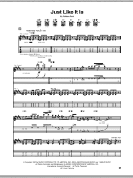 page one of Just Like It Is (Guitar Tab)