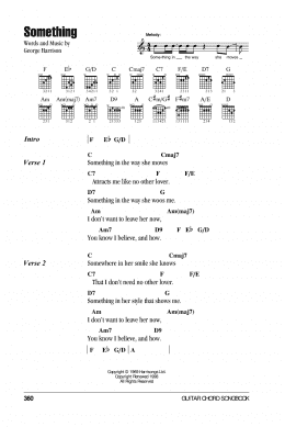 page one of Something (Guitar Chords/Lyrics)