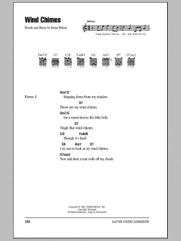 page one of Wind Chimes (Guitar Chords/Lyrics)