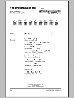 page one of You Still Believe In Me (Guitar Chords/Lyrics)