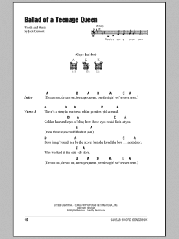 page one of Ballad Of A Teenage Queen (Guitar Chords/Lyrics)