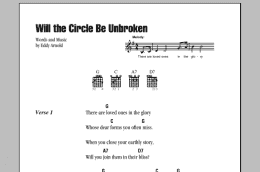 page one of Will The Circle Be Unbroken (Guitar Chords/Lyrics)