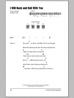 page one of I Will Rock And Roll With You (Guitar Chords/Lyrics)