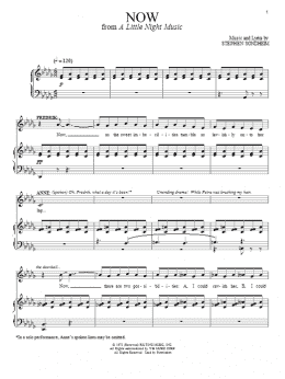 page one of Now (Piano & Vocal)