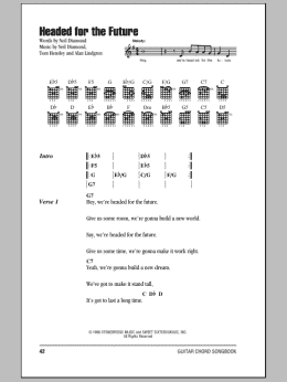 page one of Headed For The Future (Guitar Chords/Lyrics)