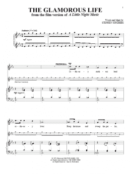 page one of The Glamorous Life (Piano & Vocal)