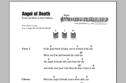 page one of Angel Of Death (Guitar Chords/Lyrics)