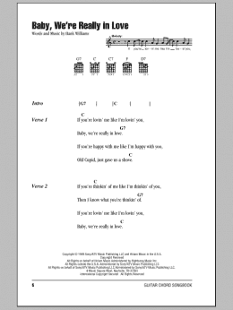 page one of Baby, We're Really In Love (Guitar Chords/Lyrics)