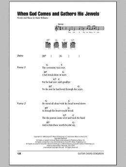 page one of When God Comes And Gathers His Jewels (Guitar Chords/Lyrics)