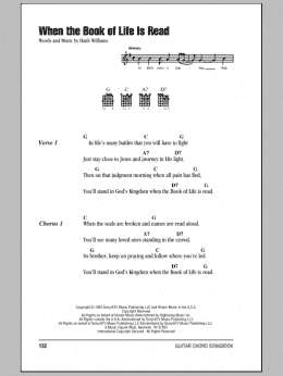 page one of When The Book Of Life Is Read (Guitar Chords/Lyrics)
