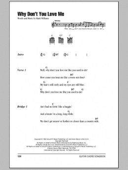 page one of Why Don't You Love Me (Guitar Chords/Lyrics)