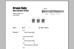 page one of Dream Baby (How Long Must I Dream) (Guitar Chords/Lyrics)