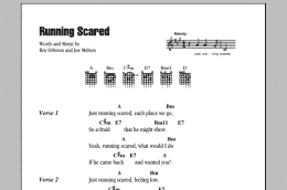 page one of Running Scared (Guitar Chords/Lyrics)