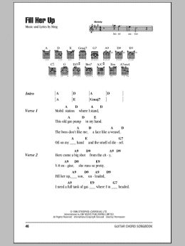 page one of Fill Her Up (Guitar Chords/Lyrics)