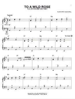 page one of To A Wild Rose (Accordion)