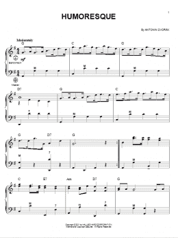page one of Humoresque (Accordion)