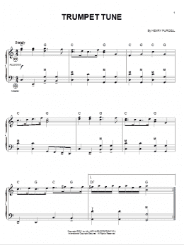 page one of Trumpet Tune (Accordion)