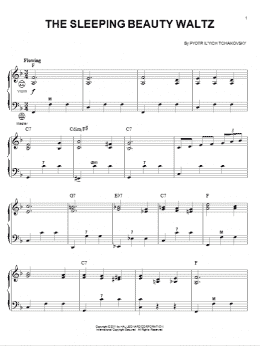 page one of The Sleeping Beauty Waltz (Accordion)