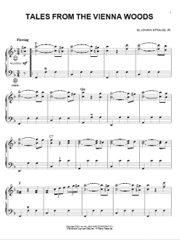 page one of Tales From The Vienna Woods (Accordion)