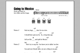 page one of Going To Mexico (Guitar Chords/Lyrics)
