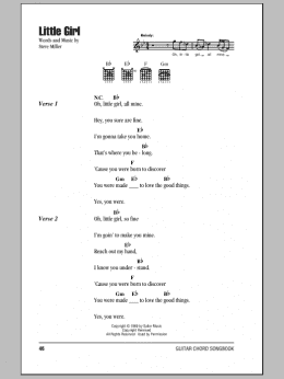 page one of Little Girl (Guitar Chords/Lyrics)