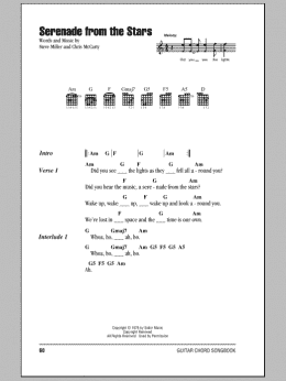 page one of Serenade From The Stars (Guitar Chords/Lyrics)