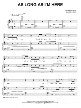 page one of As Long As I'm Here (Piano, Vocal & Guitar Chords (Right-Hand Melody))