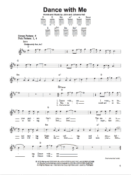 page one of Dance With Me (Easy Guitar)
